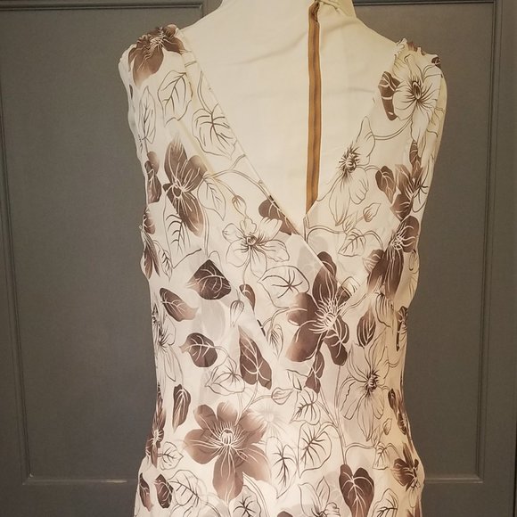 Ann Taylor Loft Floral Garden Party Dress Size 10 - Picture 7 of 11
